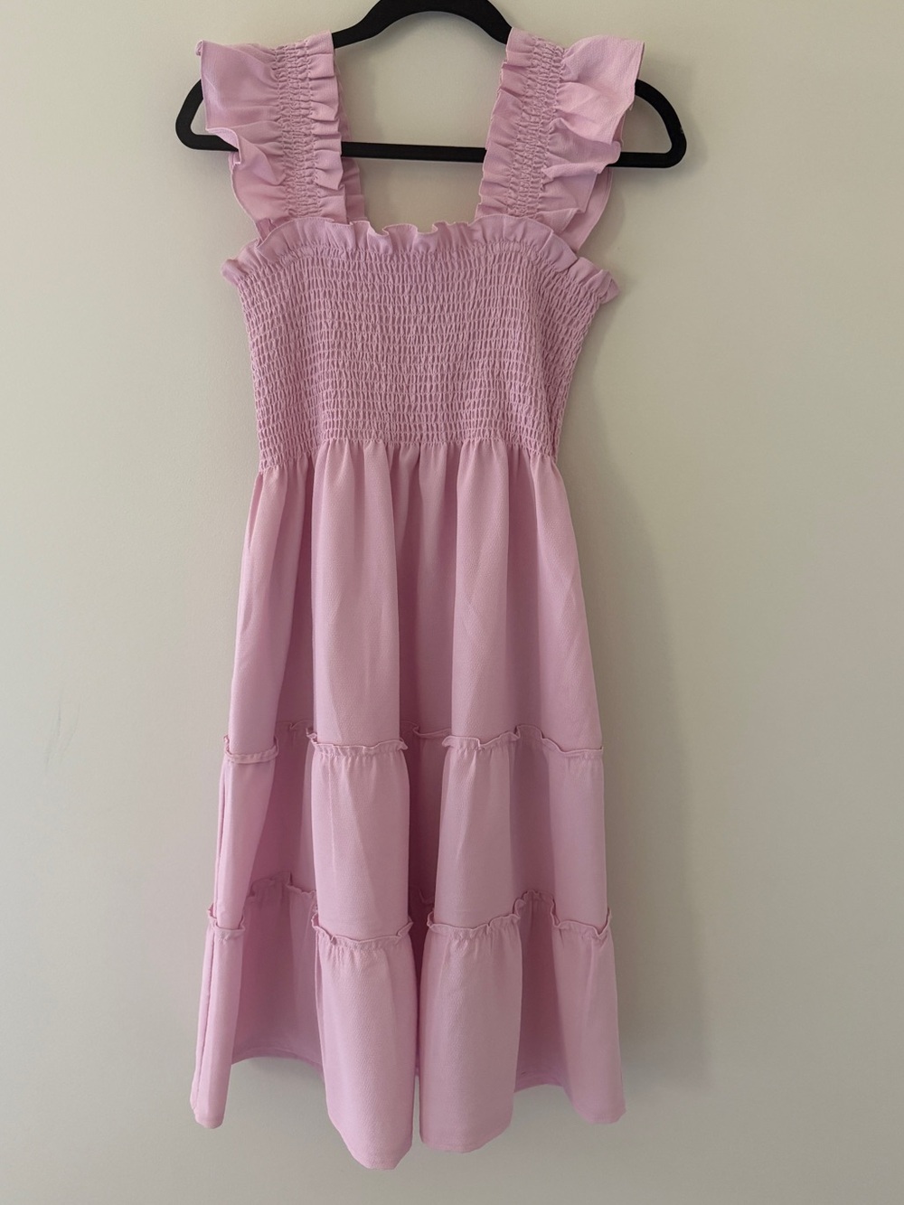 Hill House Home Pink Ballerina Elizabeth Dress Ruffle-Strap Small